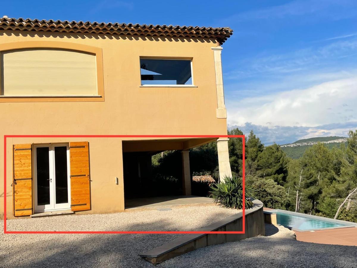 Villa Lumineuse Avec Piscine Clim 1Ere Etage Vue Panoramique Sur Les Montagnes Sur Le Site De La Sainte-Victoire Le Tholonet Exteriér fotografie